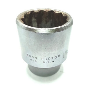 Proto 5554 3/4 DRIVE 12 POINT 1 11/16 INCH SOCKET - USED